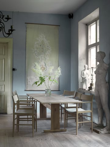 Arv matbord 200x85 cm - Vitpigmenterad mattlackad ek - Mavis