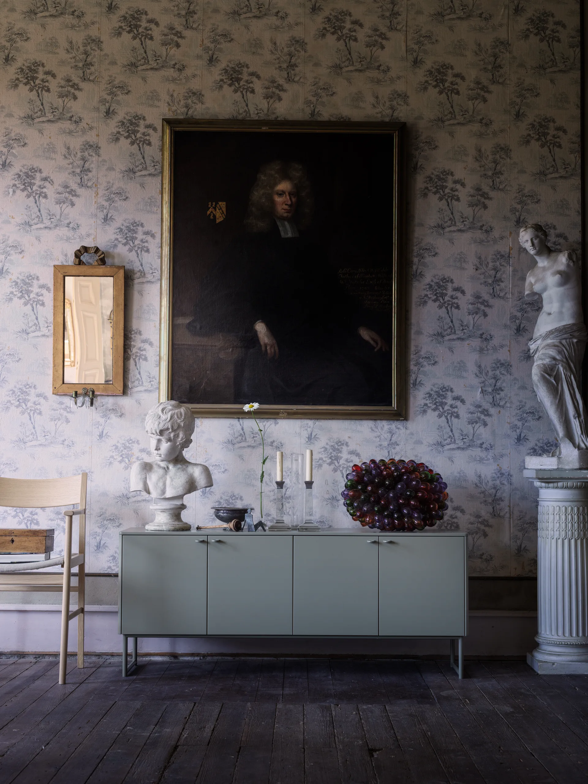 Deus sideboard 60 cm, Olivgrå Mavis