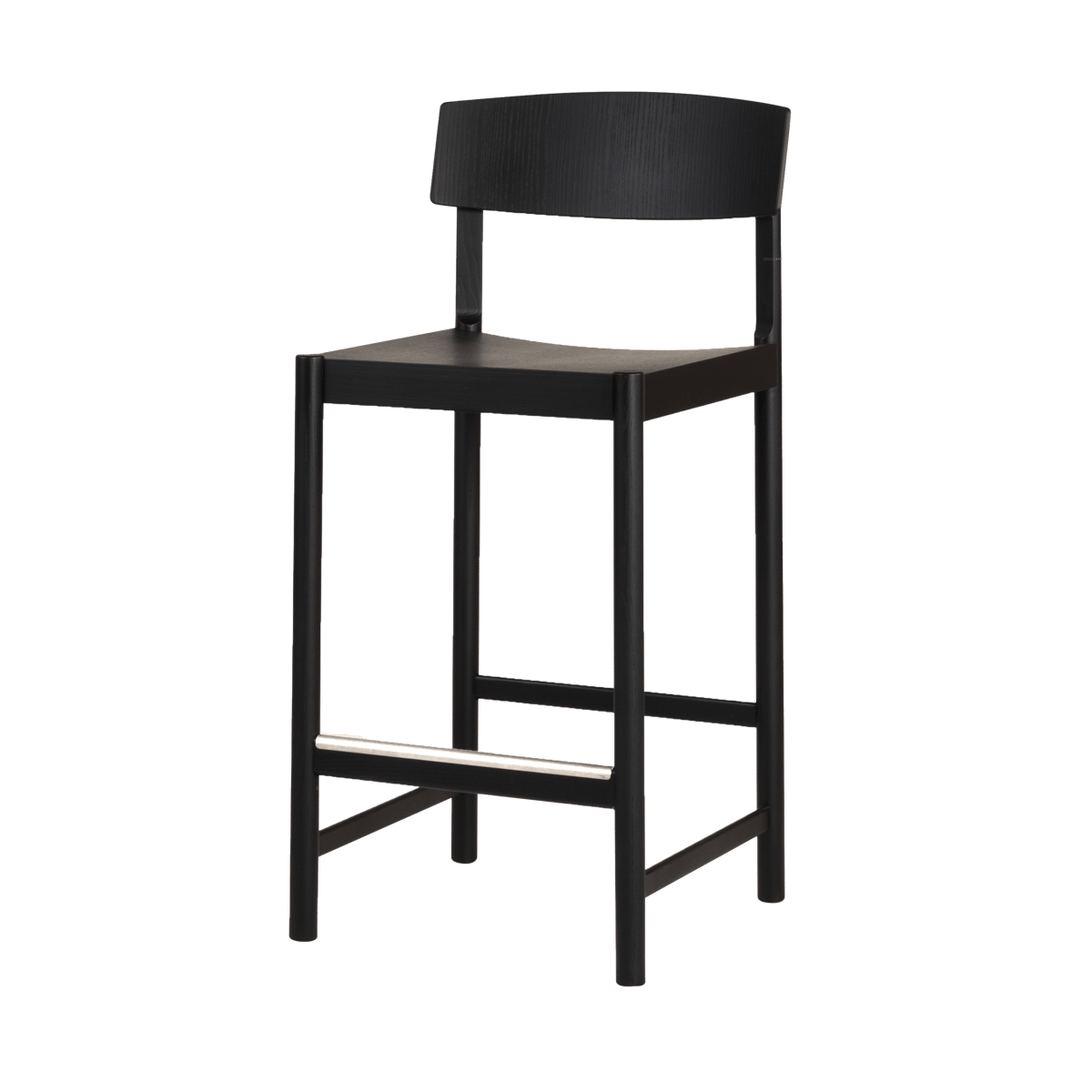 Mavis Rod barstol 65 cm Svartlaserad ask | Skandinavisk Design | Barstolar | Svart