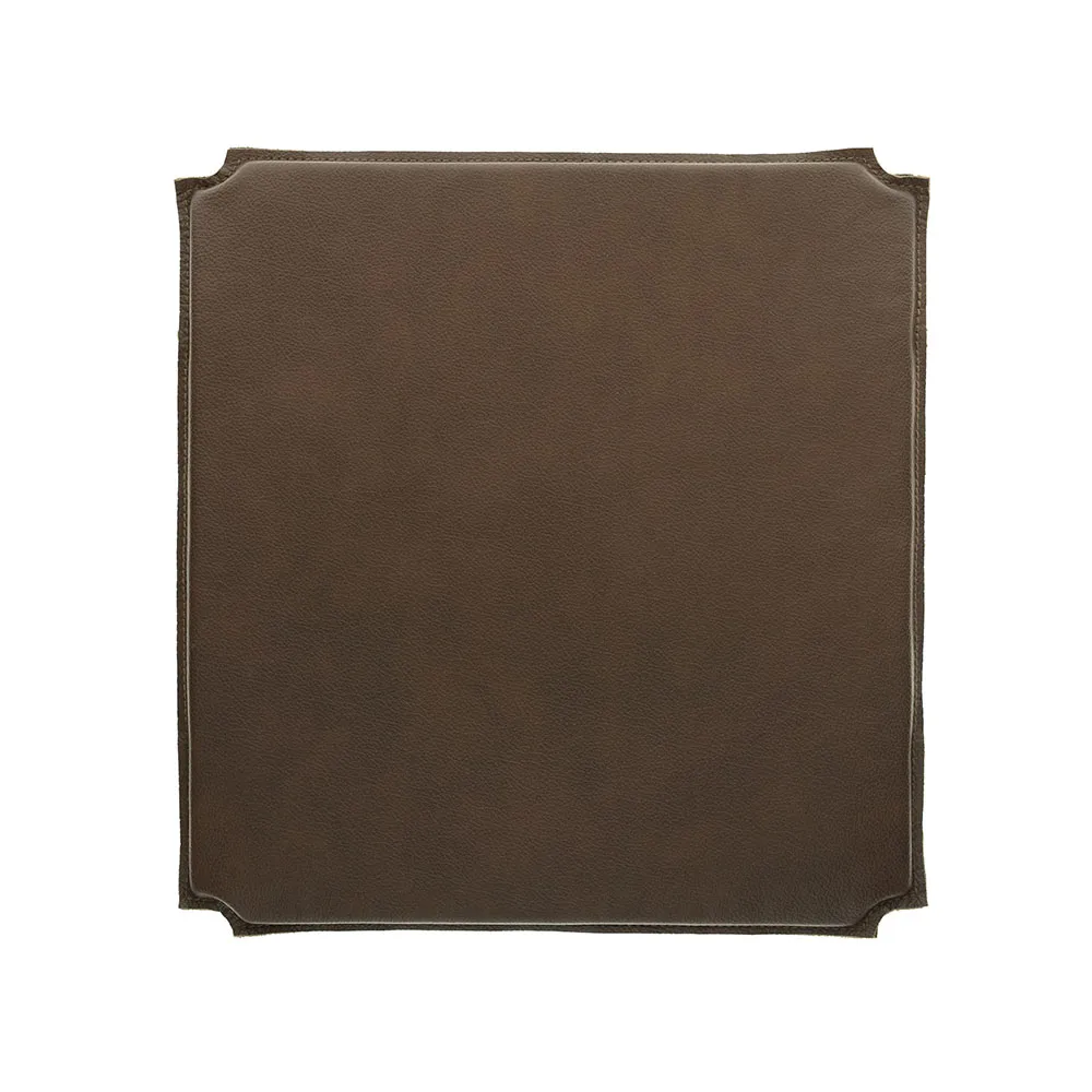 Rod stolsdyna, läder mocca Mavis