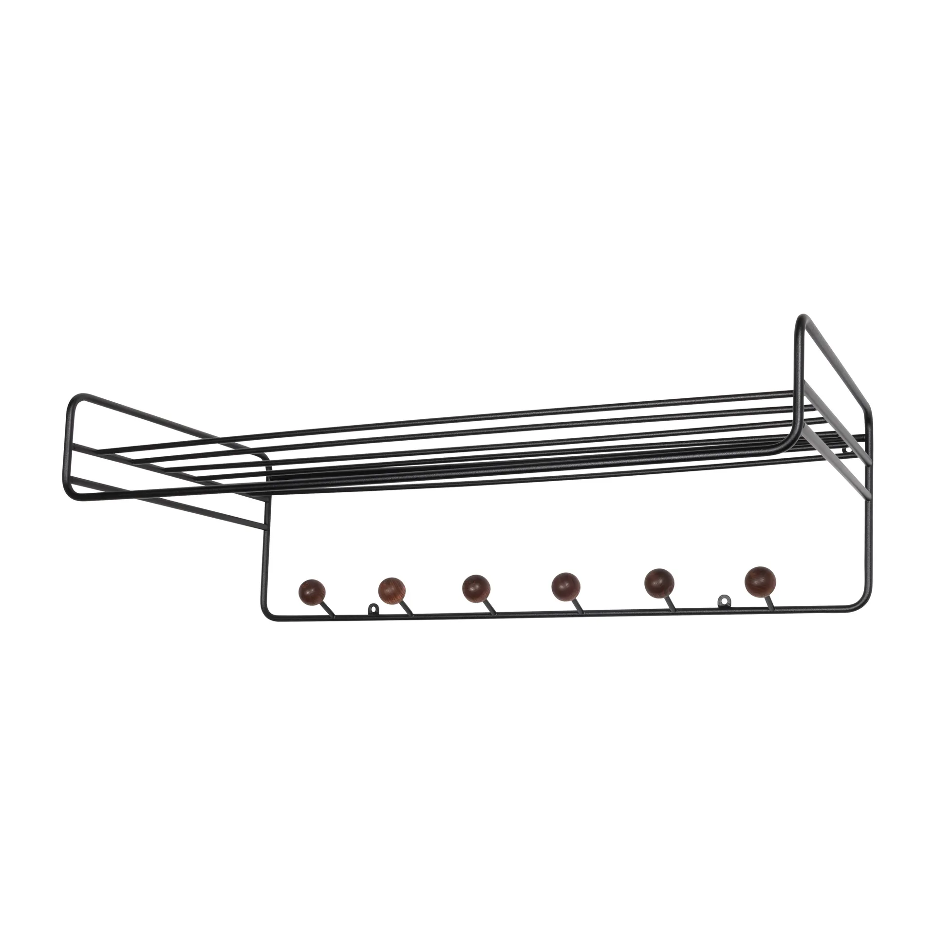 Bill Hat rack hatthylla, Svart-mörkbrun Maze