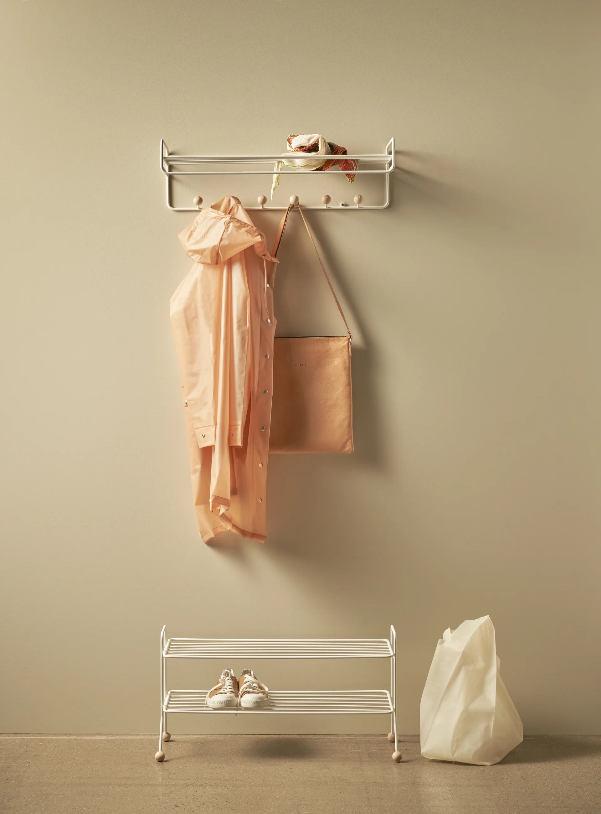 Bill Hat rack hatthylla, Vit Maze