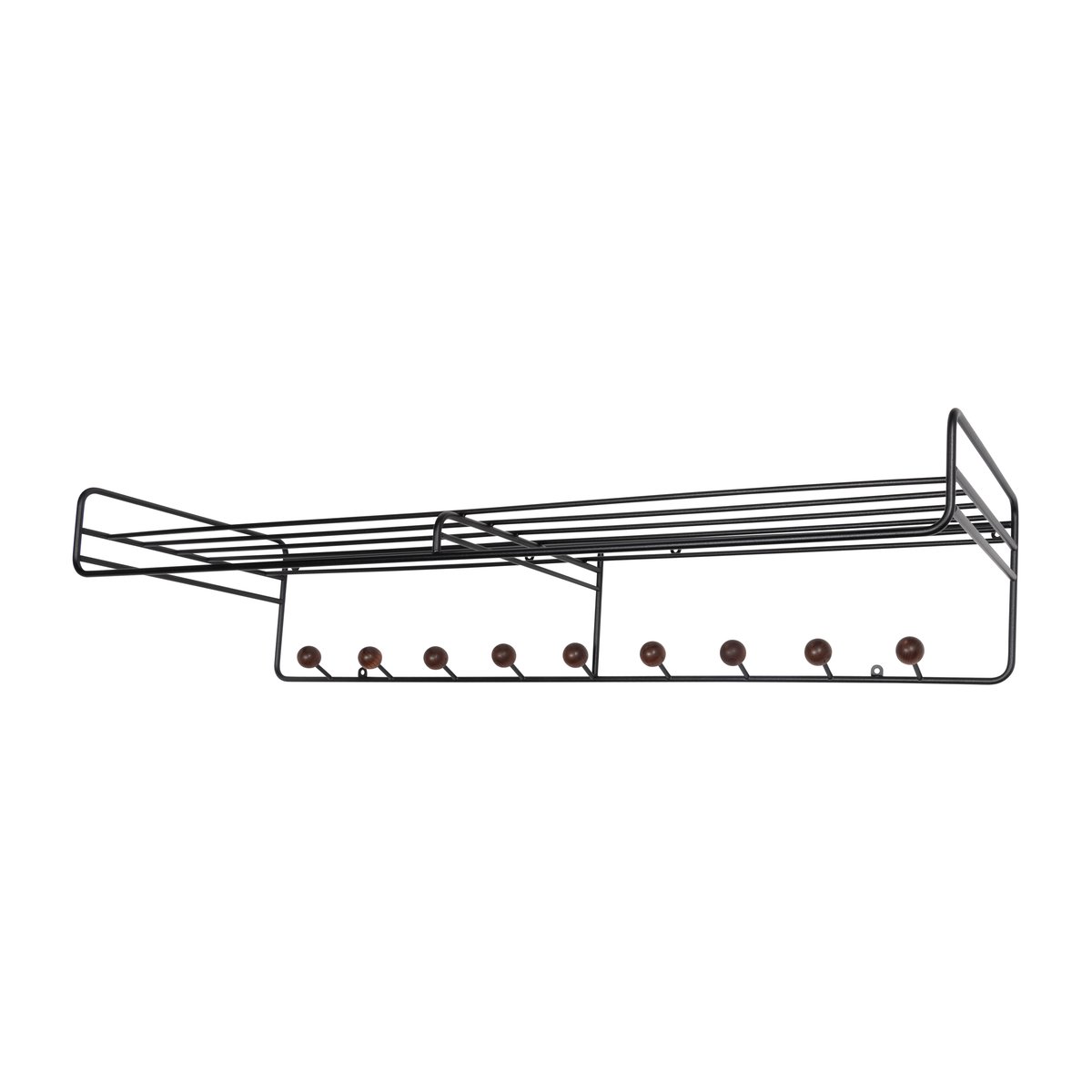 Maze Bill Hat rack L hatthylla Svart-mörkbrun | Skandinavisk Design | Hatthyllor | Svart