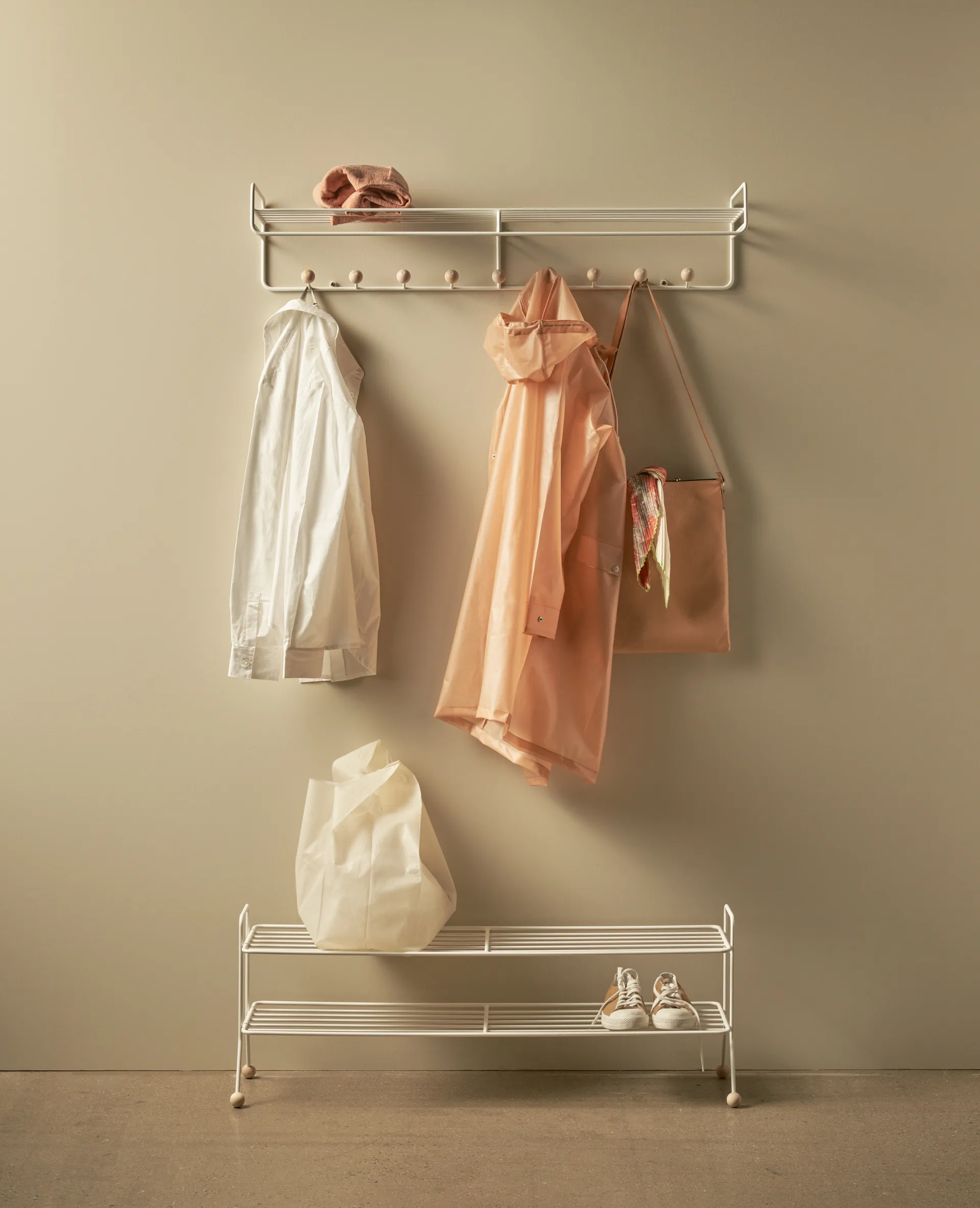 Bill Hat rack L hatthylla, Vit Maze