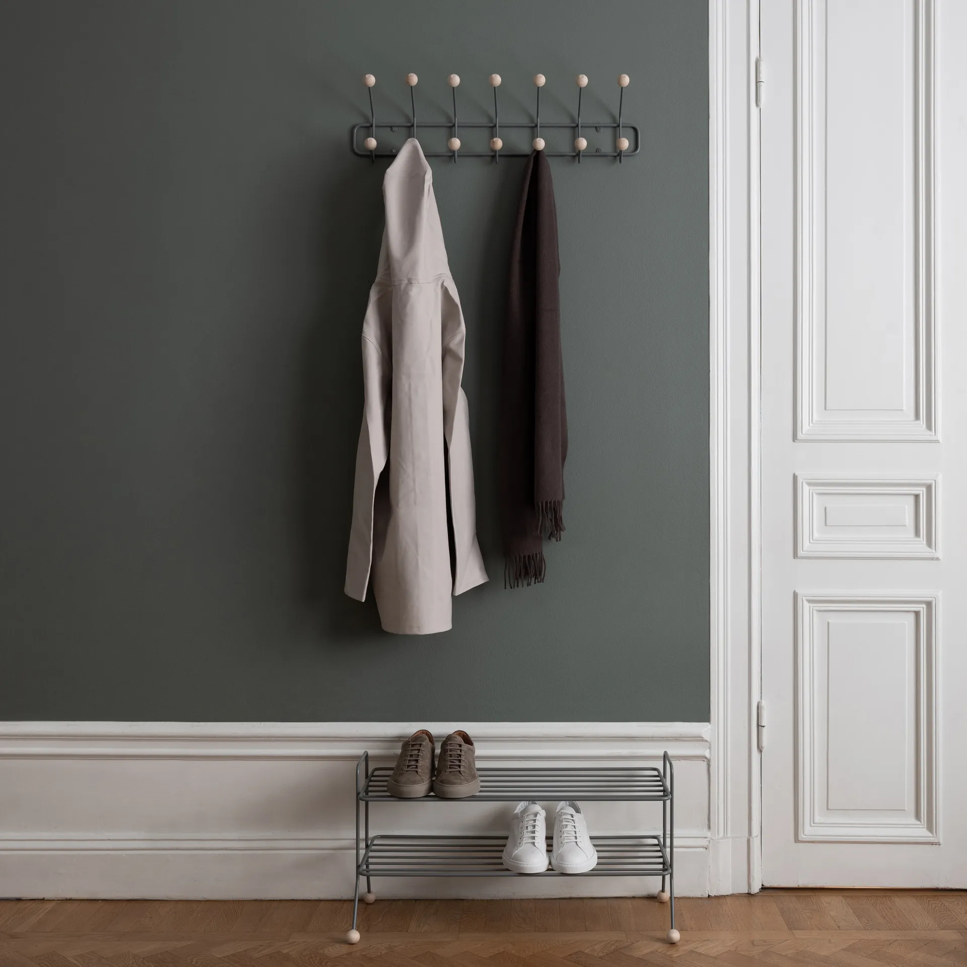 Bill Shoe Shelf, grå Maze