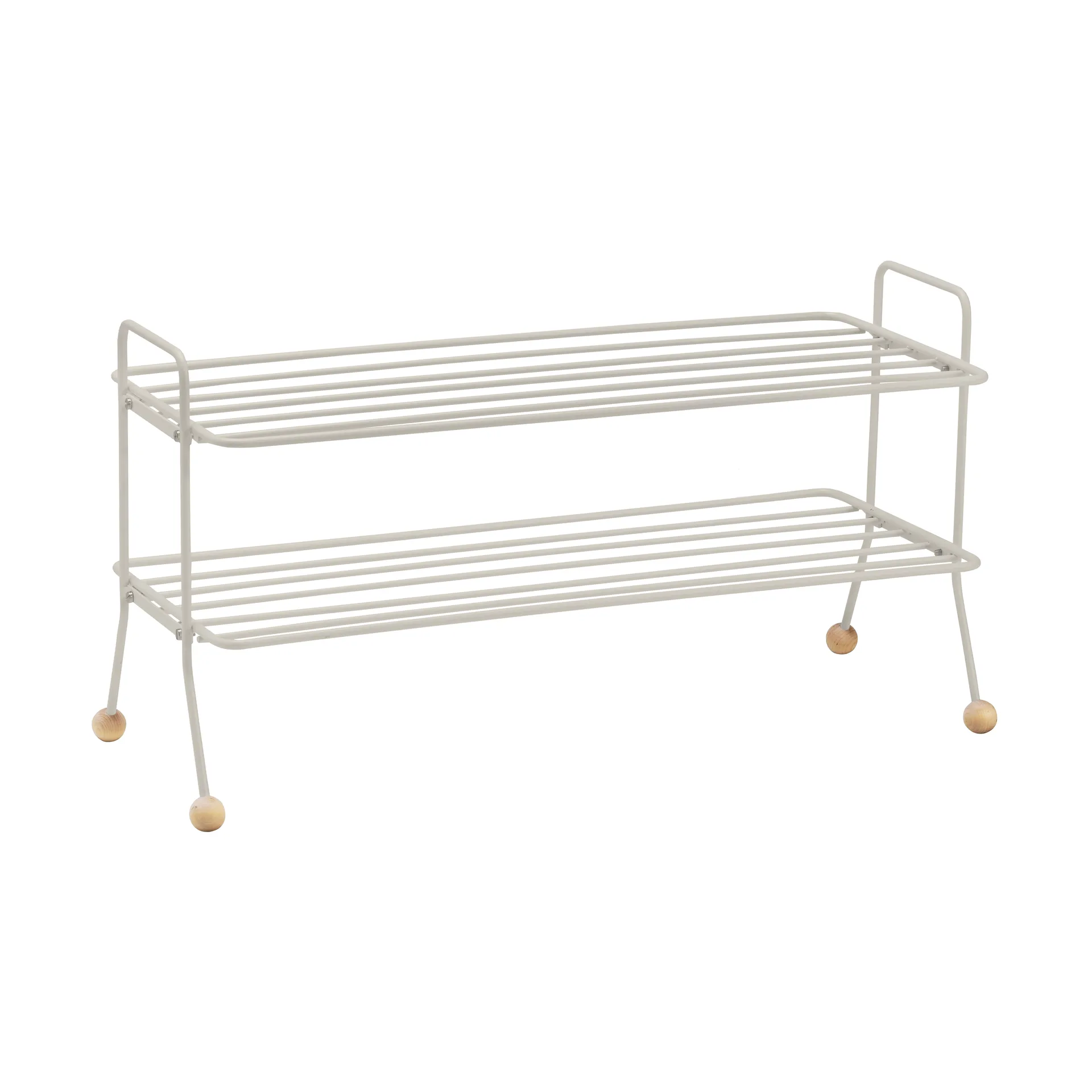 Bill Shoe Shelf, Greige Maze