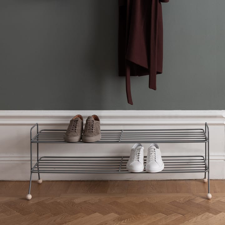 Bill Shoe Shelf L skohylla, grå Maze