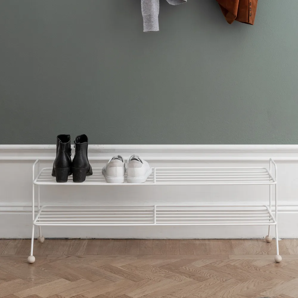Bill Shoe Shelf L skohylla, vit Maze