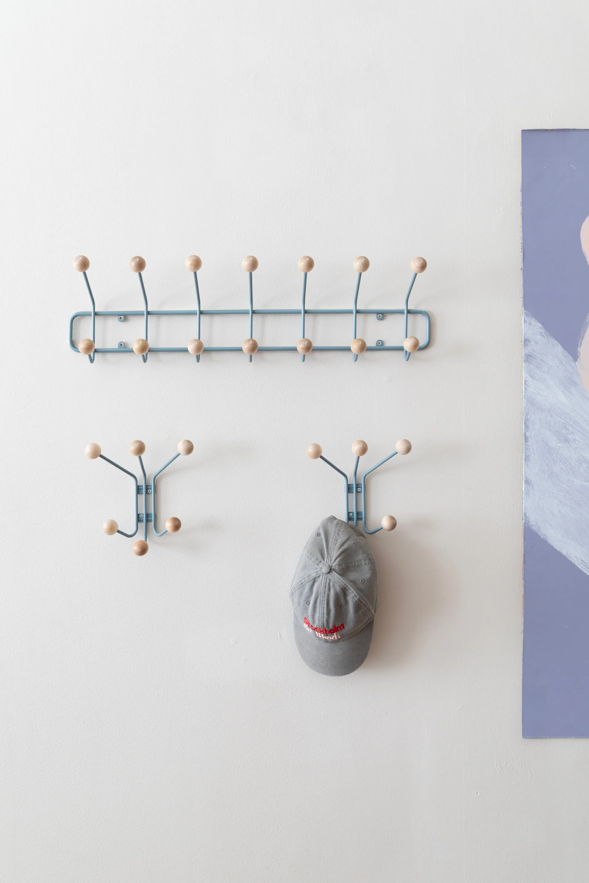 Bill XS klädhängare, Pigeon blue Maze