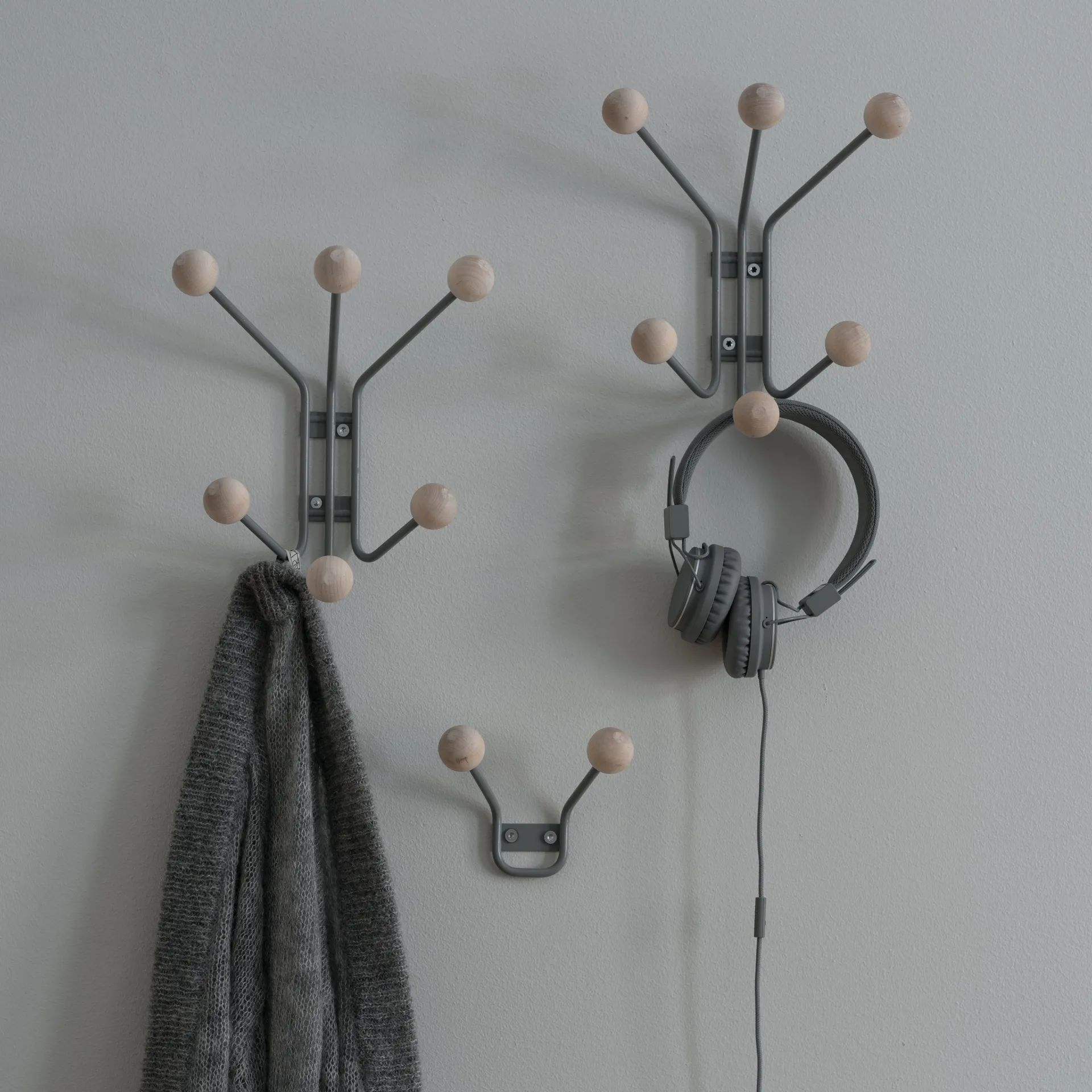 Bill XXS klädhängare, grå Maze