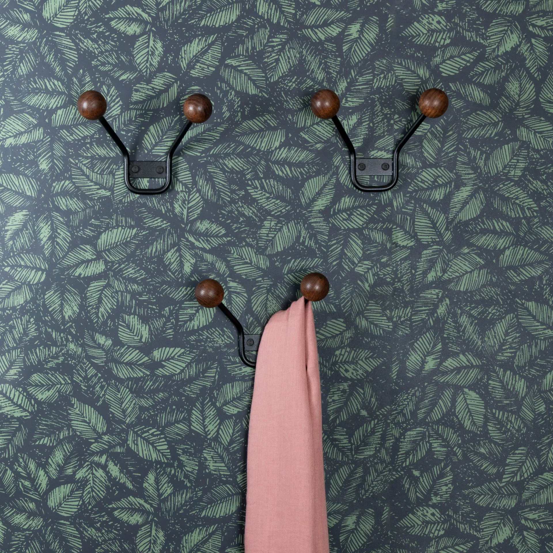 Bill XXS klädhängare, Svart-mörkbrun Maze