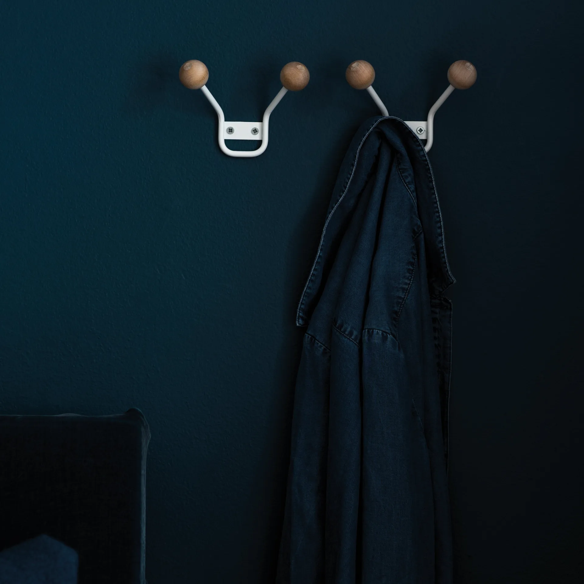 Bill XXS klädhängare, vit Maze