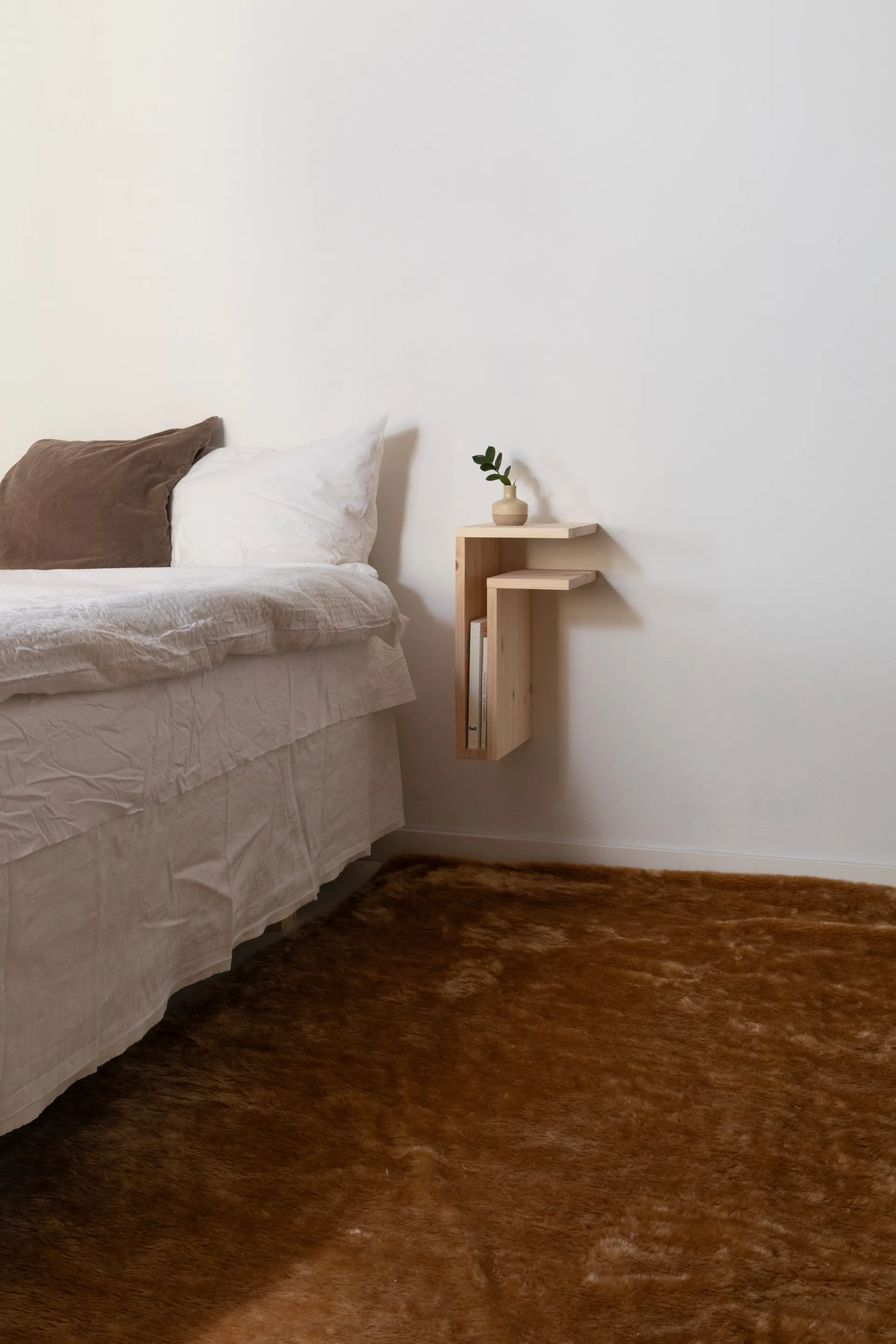 F-shelf Play DIY vägghylla, Pine, right Maze