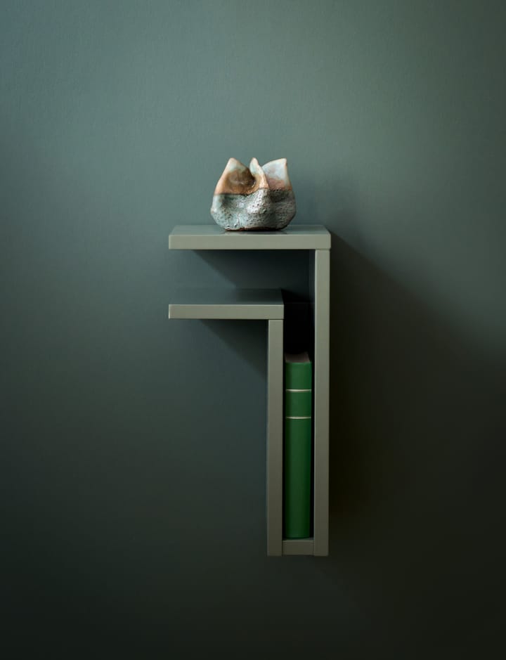 F-shelf vägghylla green grey - Hylla åt vänster - Maze
