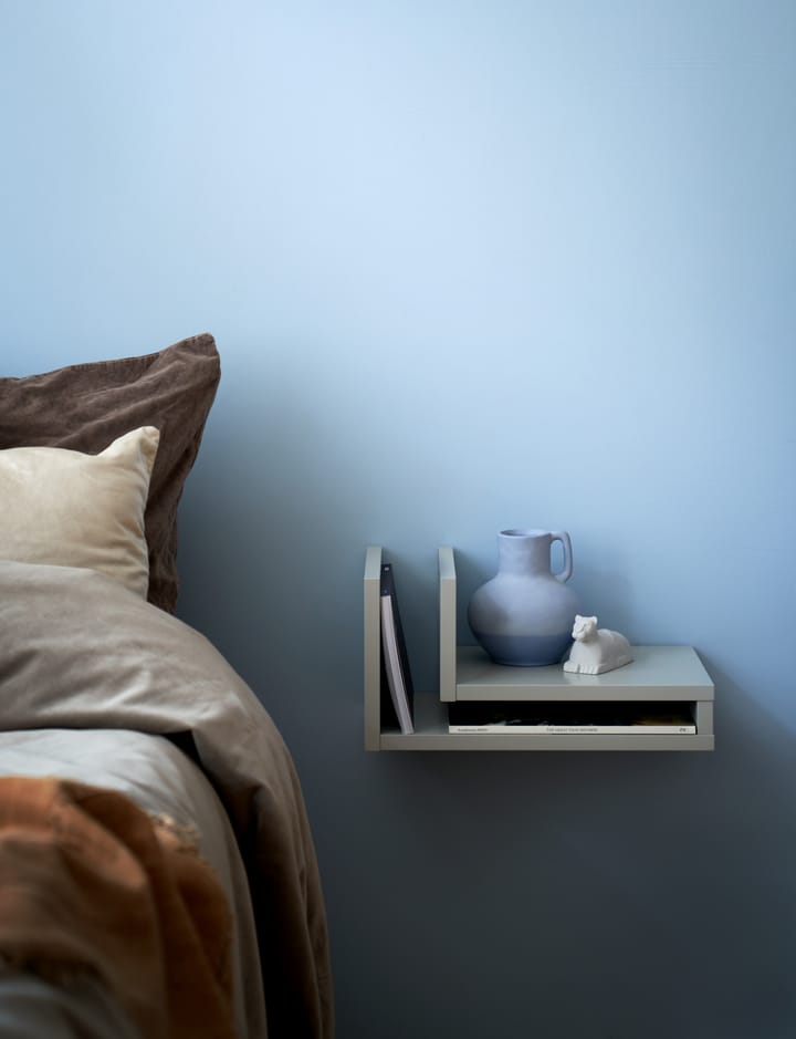 F-shelf vägghylla silk grey, Hylla åt höger Maze