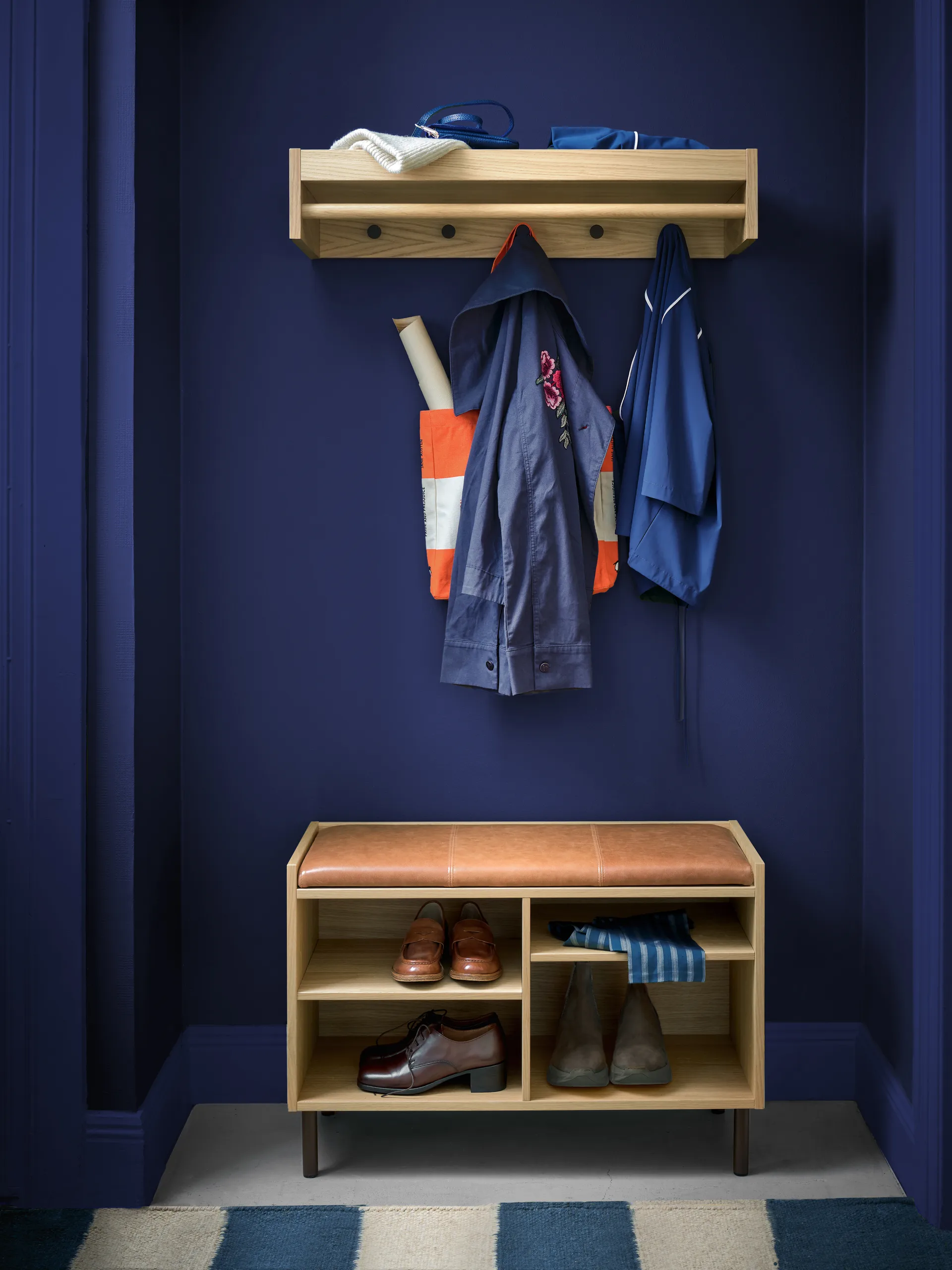 Gentle förvaringsbänk, Ek, 78x53x35 cm Maze