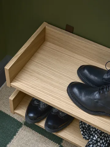 Gentle skohylla - Ek, 78x8x30 cm - Maze