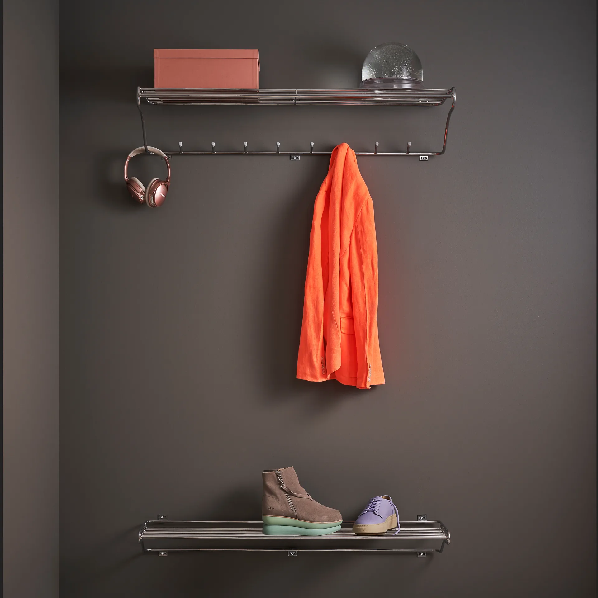 Hat Rack L hatthylla, Chrome Maze