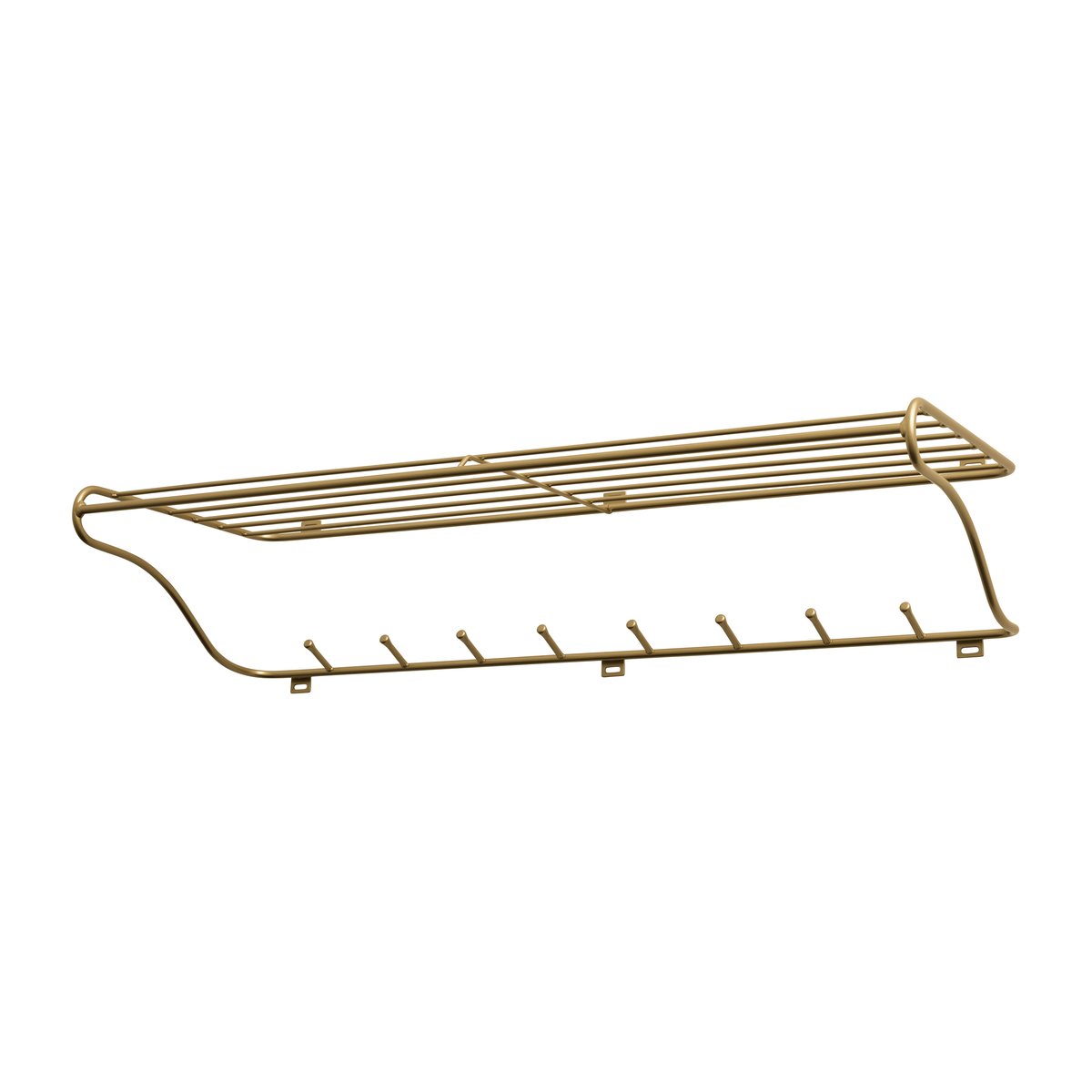 Maze Hat Rack L hatthylla mässing | Skandinavisk Design | Hatthyllor | Guldfärgad