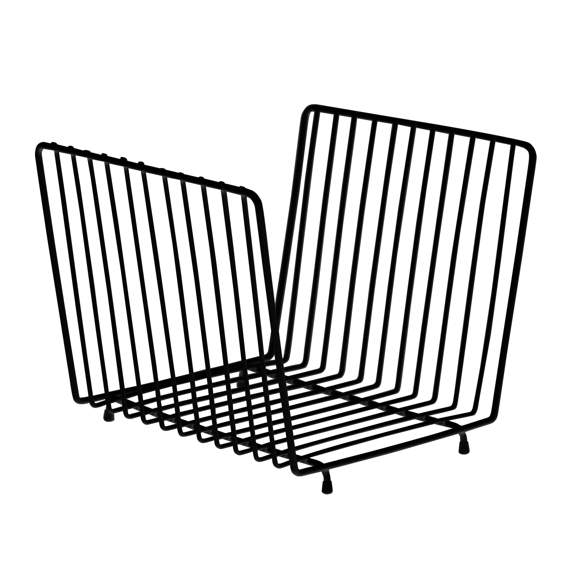 Journal tidningsställ, svart Maze