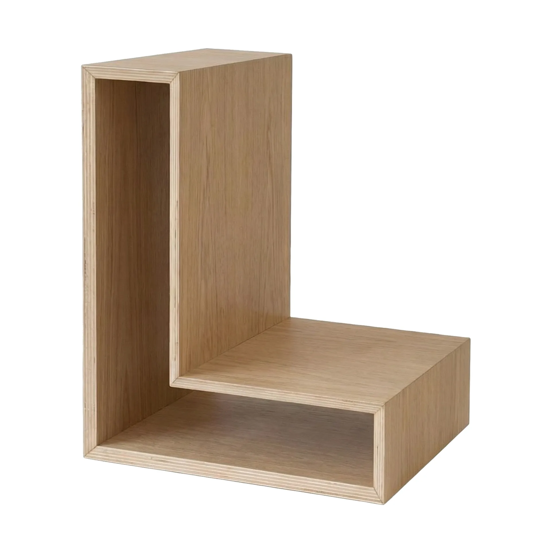 L-shelf vägghylla, Ek, 30x38x29 cm Maze