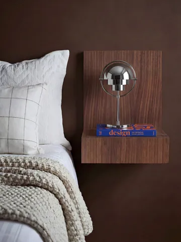 L-shelf vägghylla - Valnöt, 30x38x29 cm - Maze