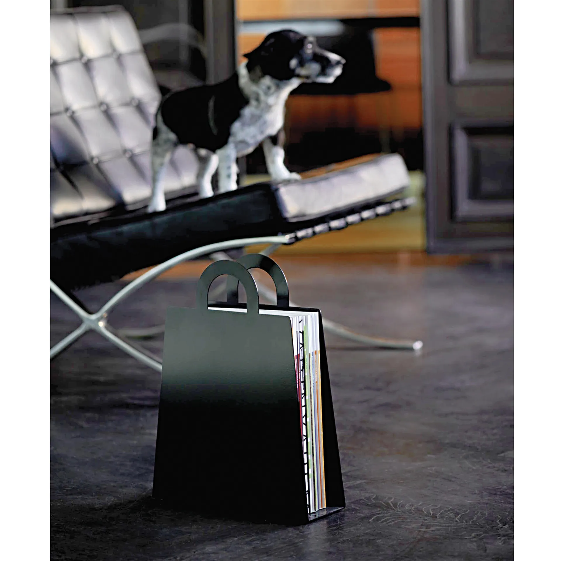 MagBag tidningsställ, svart Maze