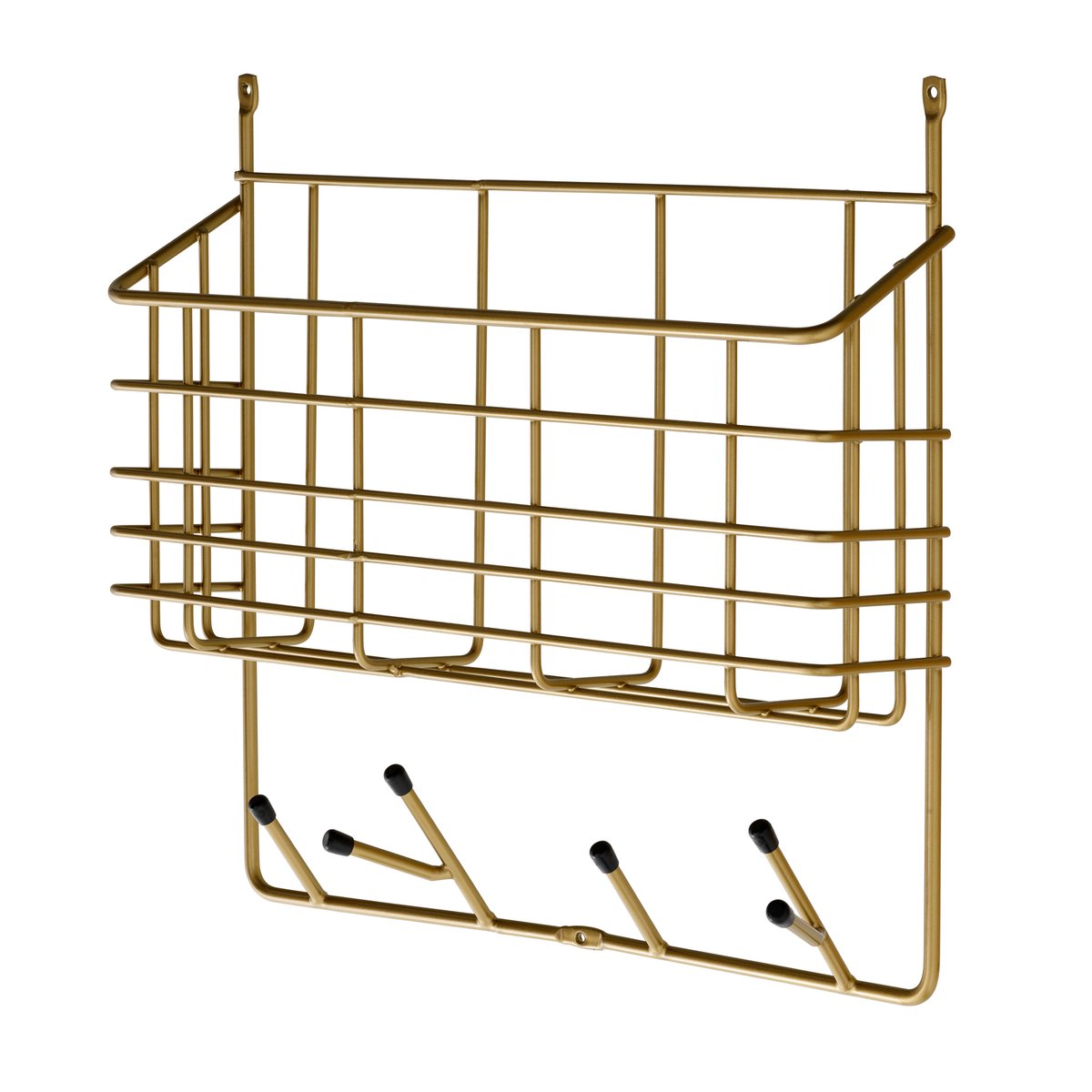 Maze Mitten Shelf S hylla Mässing | Skandinavisk Design | Krokar & Hängare | Guldfärgad