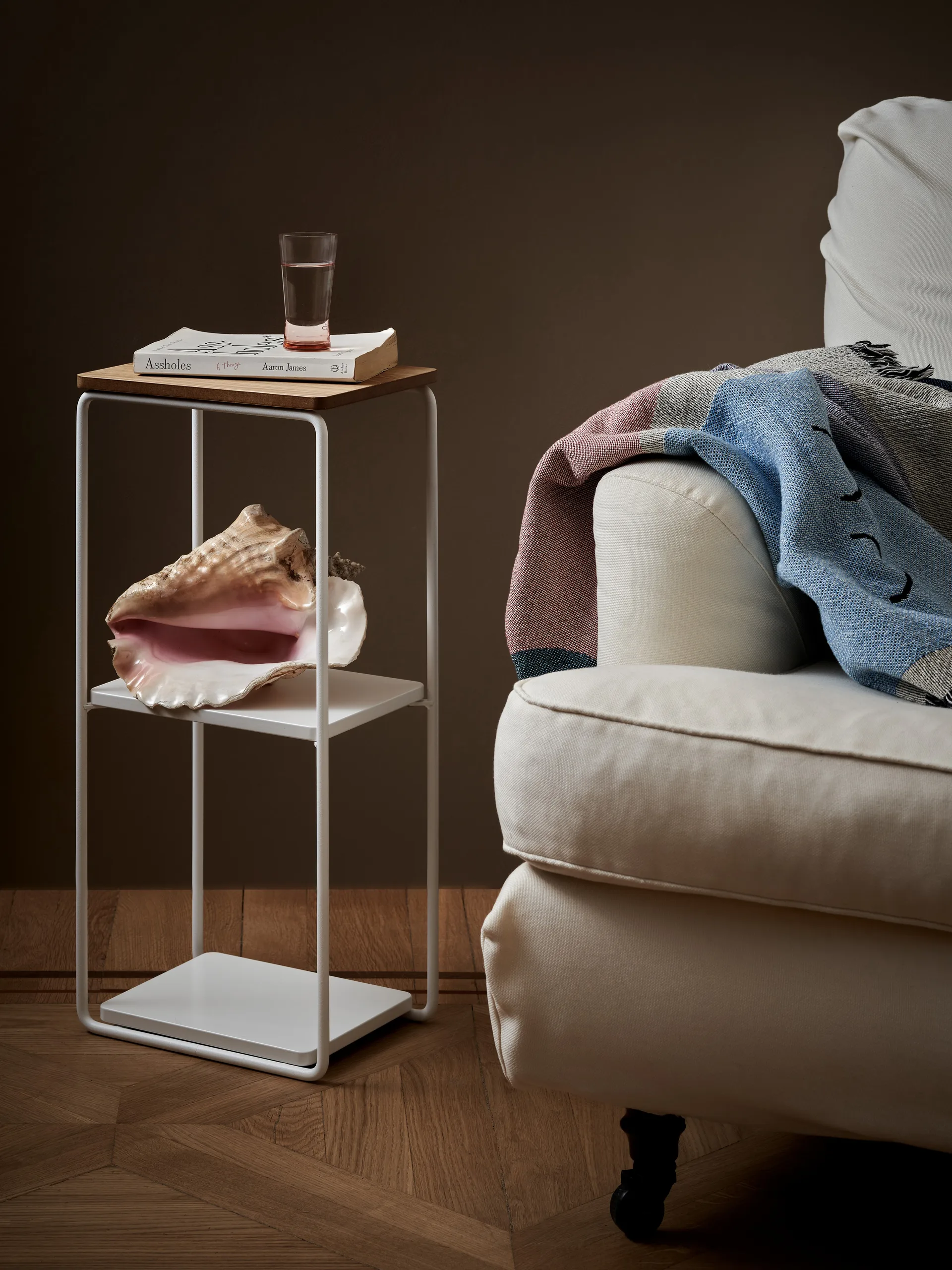 Mixrack Floor Shelf S hylla 26x19x57,2 cm, Oak-white Maze