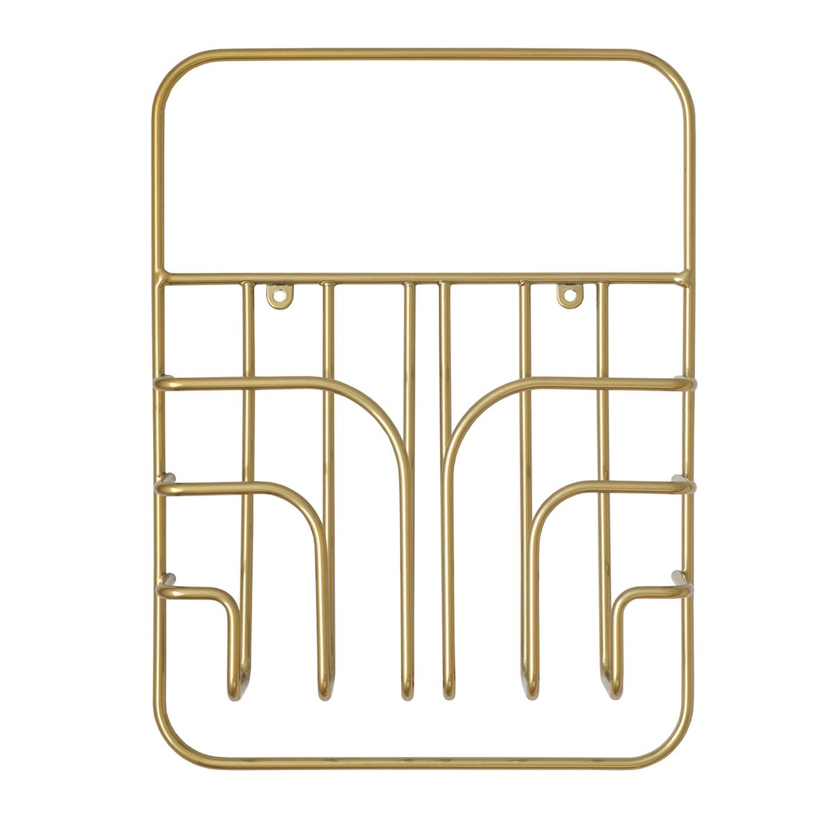 Maze Now S tidningsställ mässing | Skandinavisk Design | Tidningsförvaring | Guldfärgad