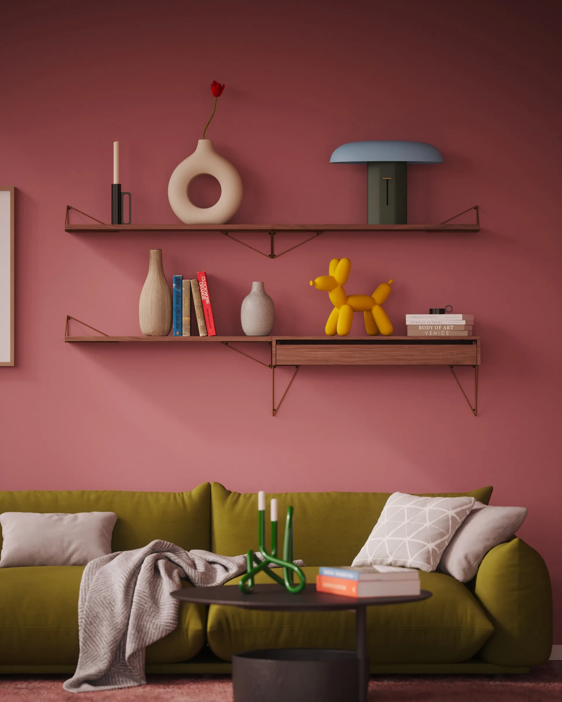 Pythagoras Brackets 2-pack, mässing Maze