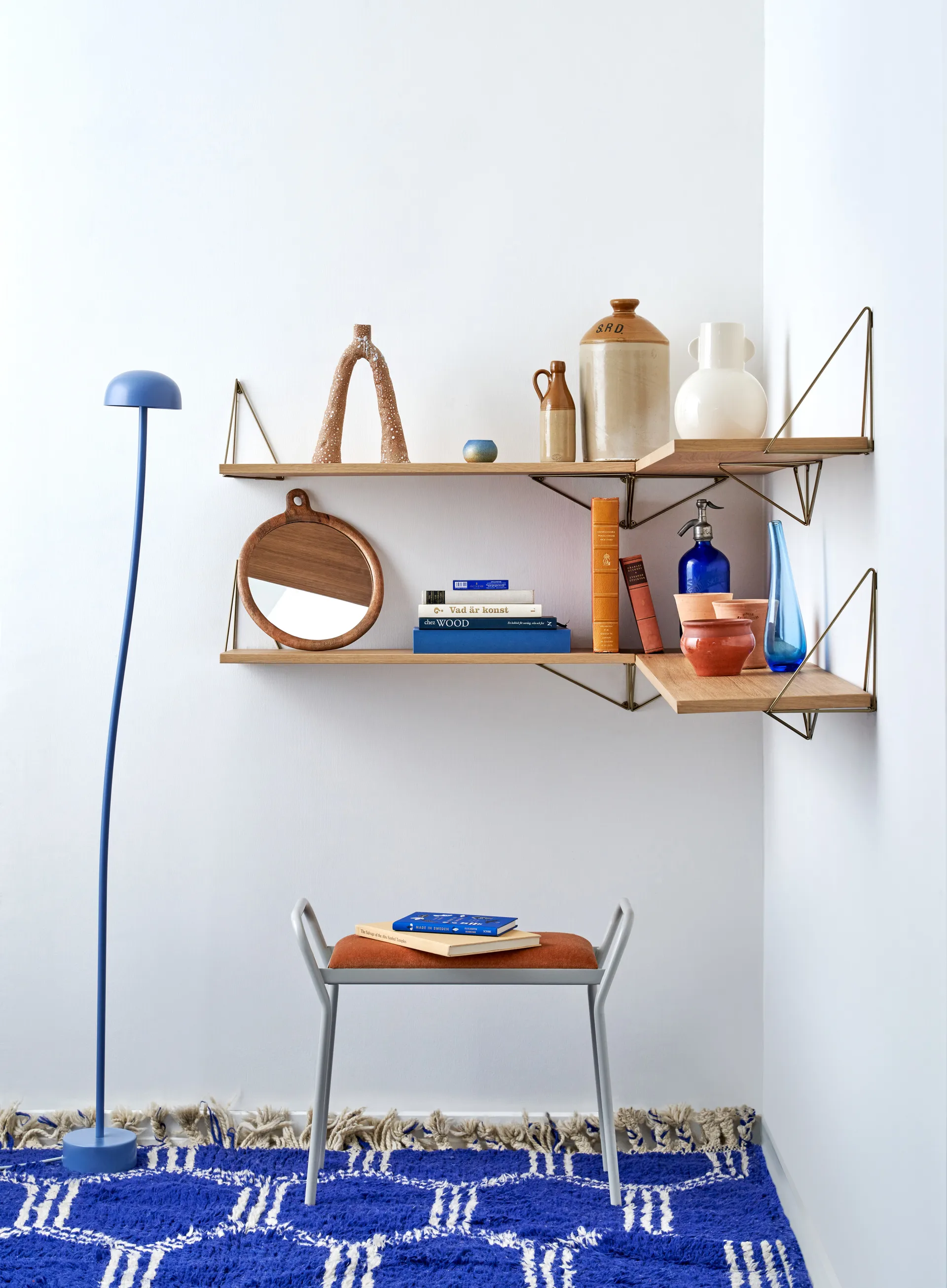 Pythagoras Brackets 2-pack, mässing Maze