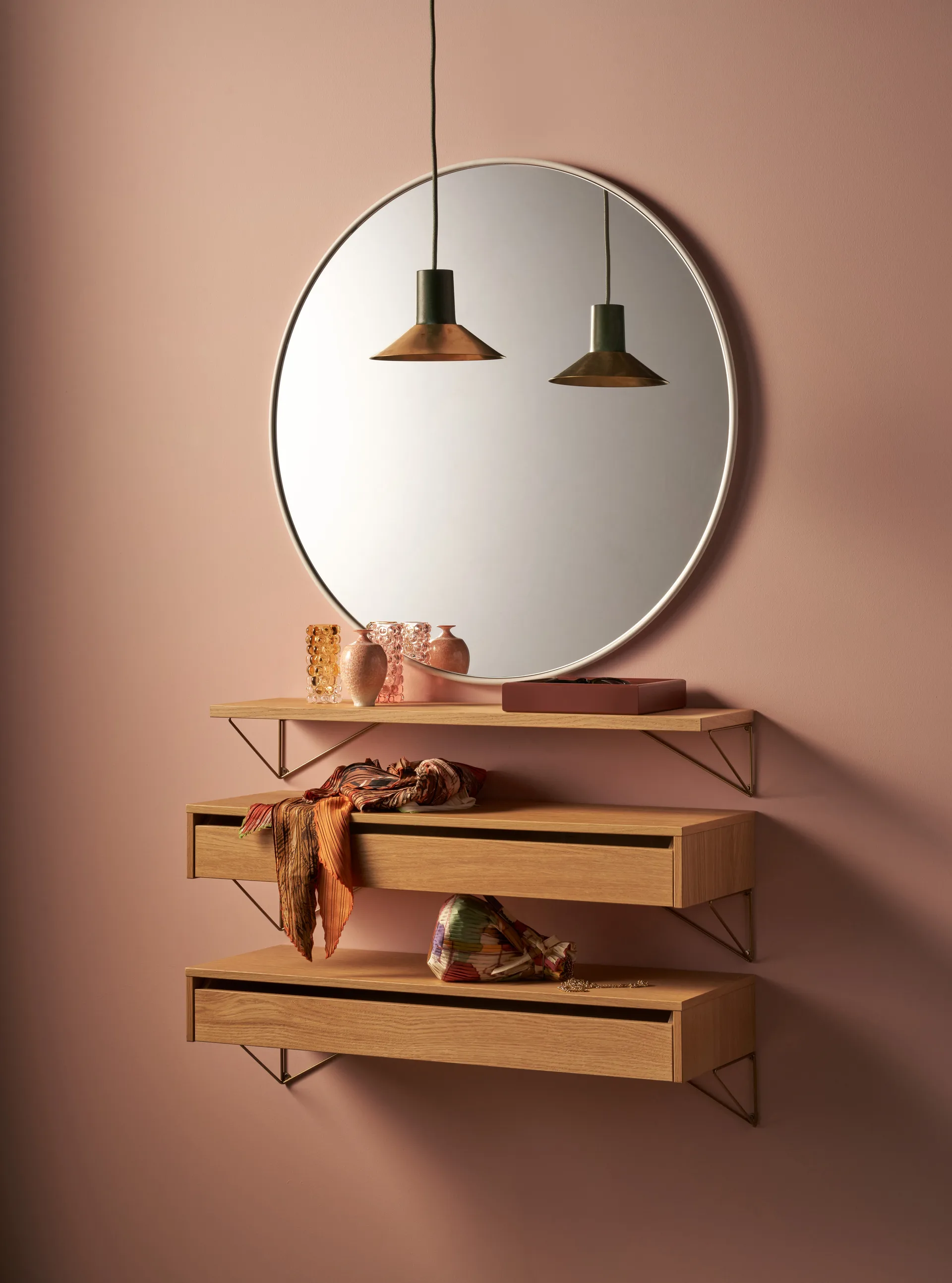 Pythagoras Brackets 2-pack, mässing Maze