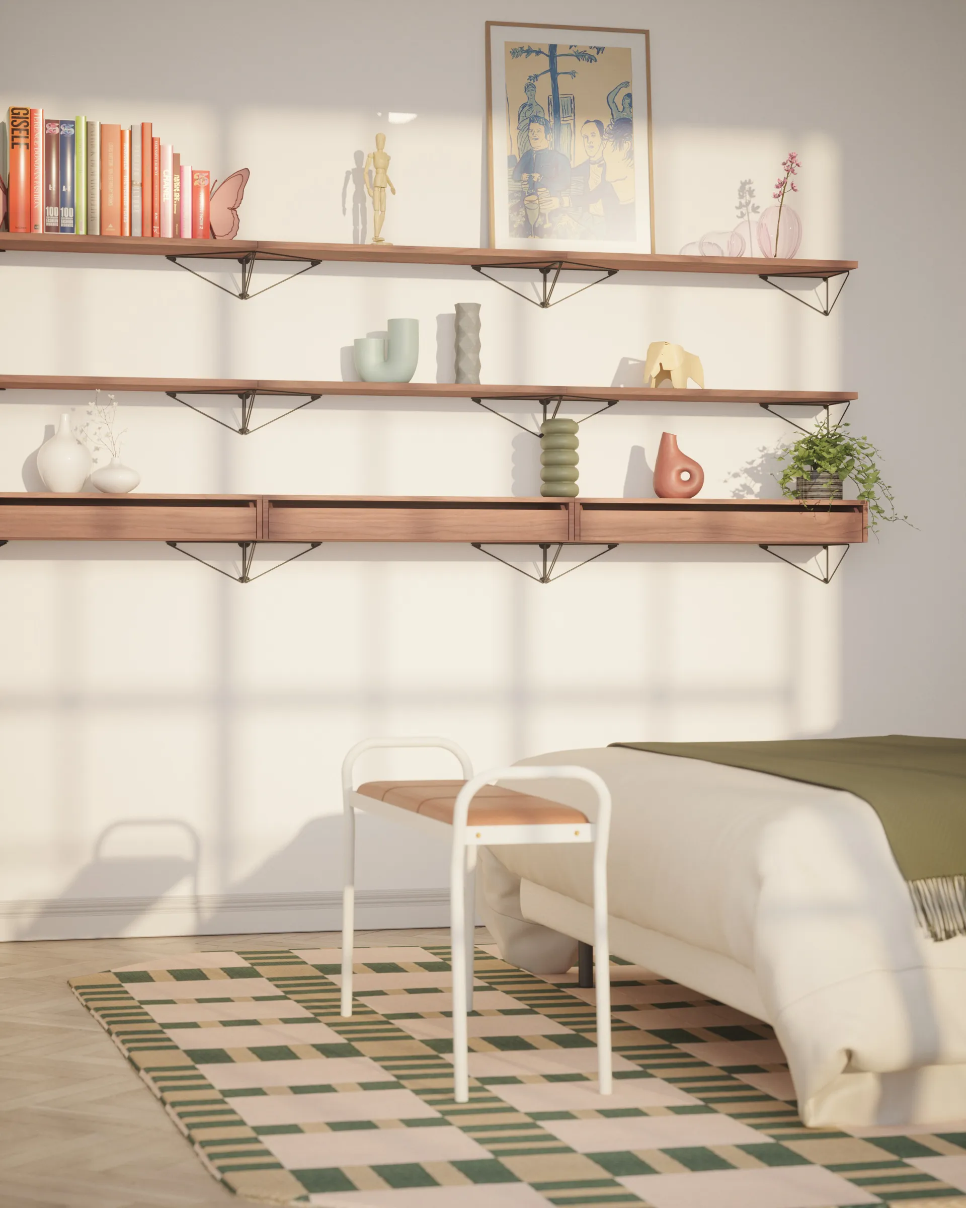 Pythagoras Brackets 2-pack, svart Maze