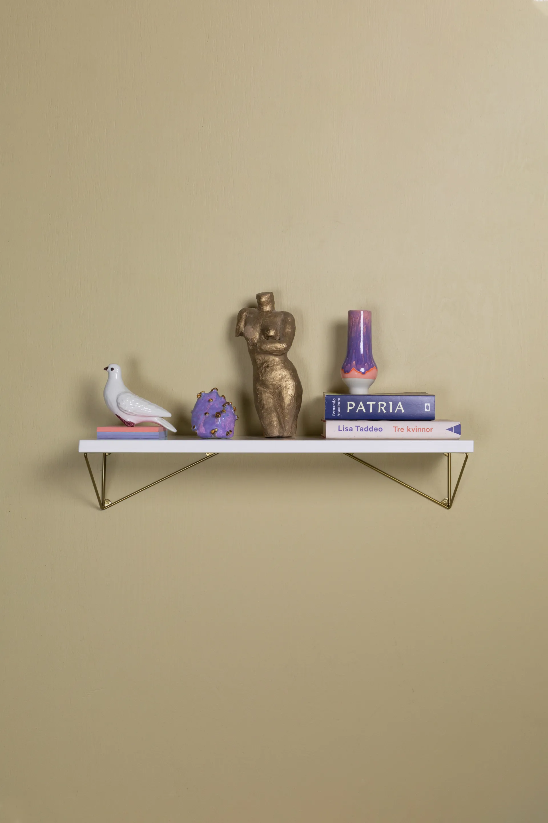 Pythagoras Shelf hyllplan 60 cm, Vit Maze