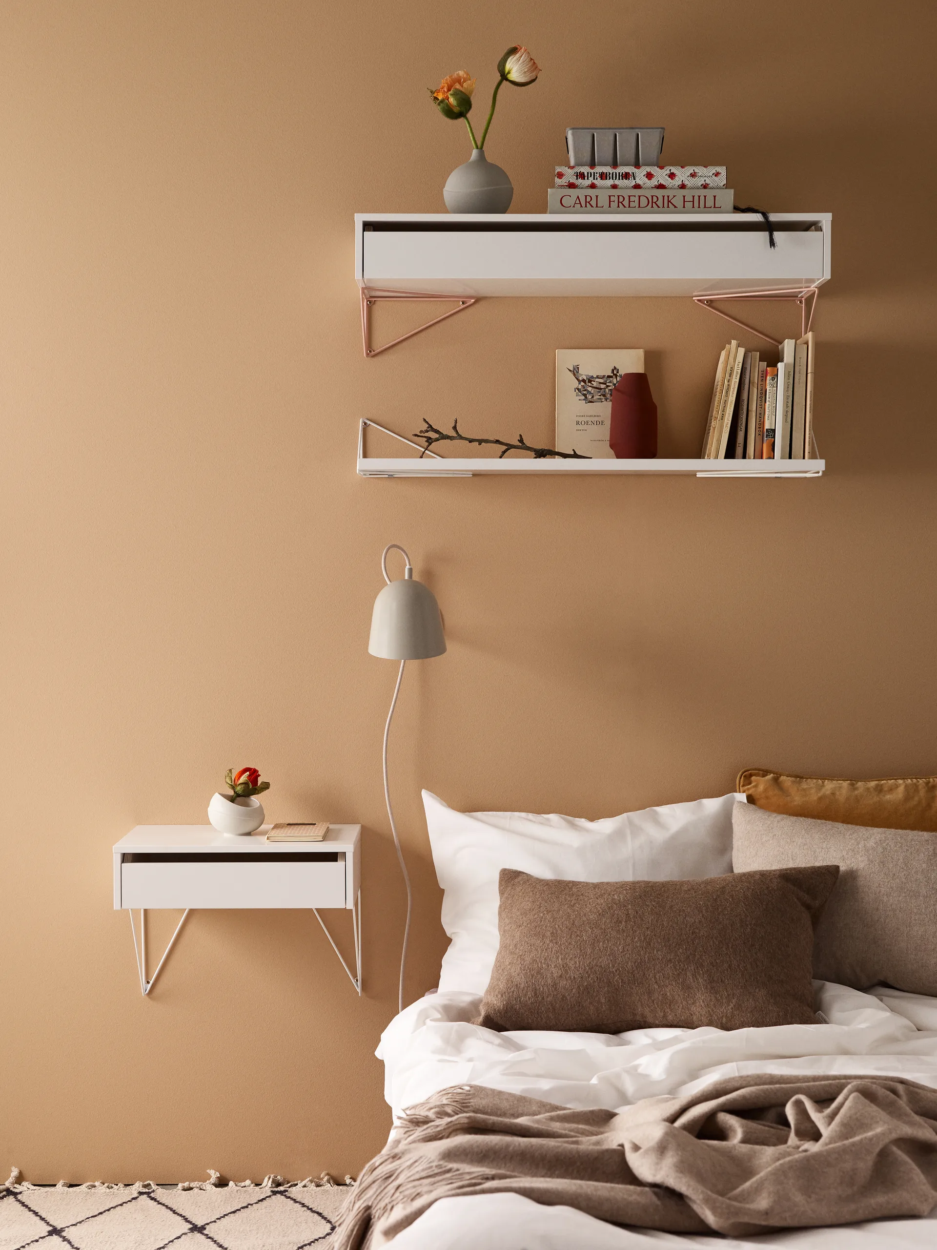 Pythagoras Shelf L hyllplan, vit Maze