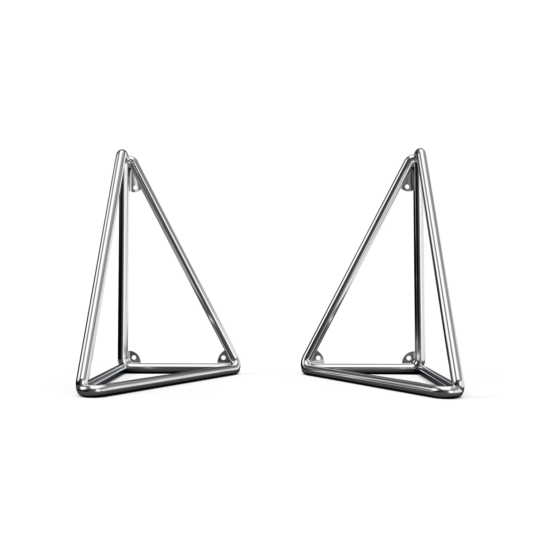 Pythagoras XL Brackets 2-pack, Chrome Maze