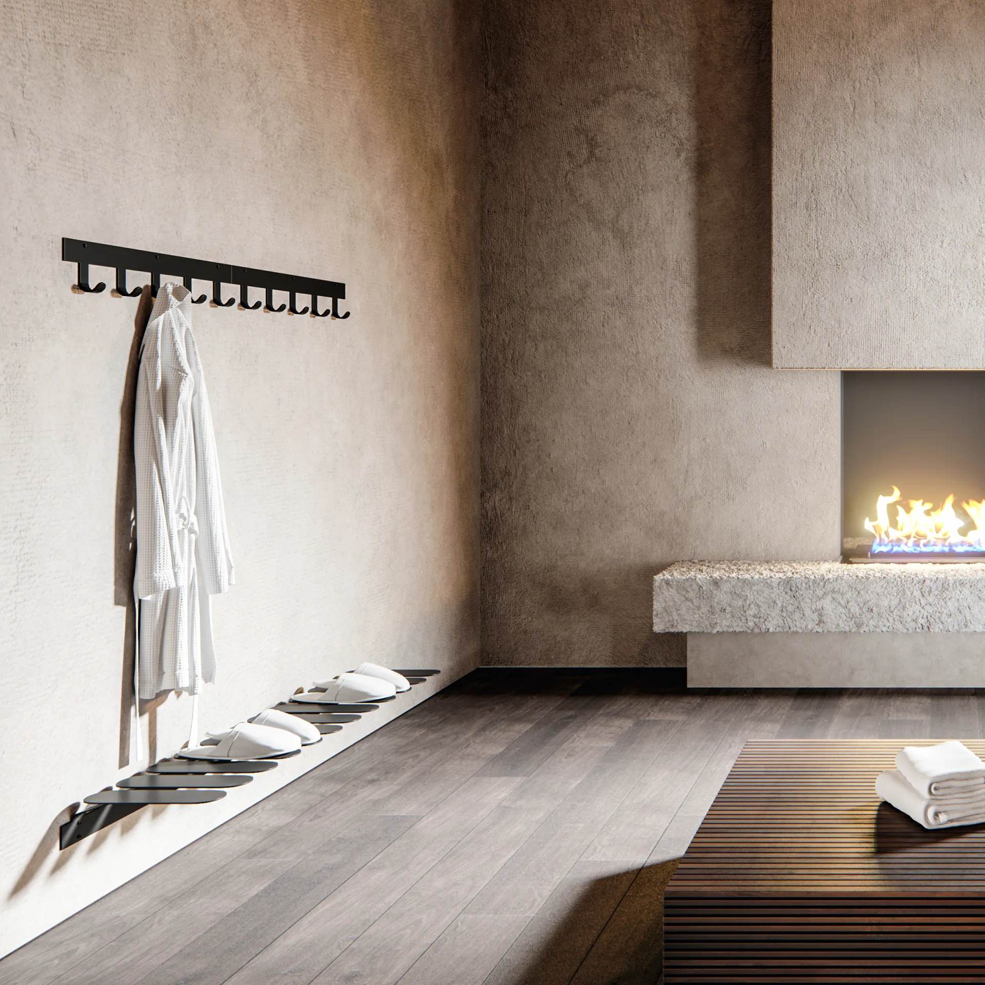 Step skohylla, svart Maze