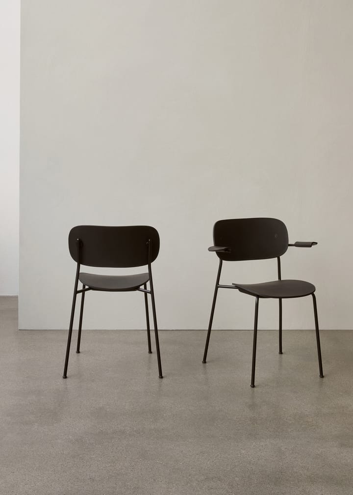 Co Chair matstol svarta ben - Svart-plast - MENU