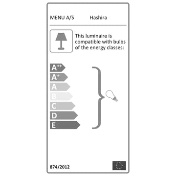 Hashira golvlampa - Vit - MENU