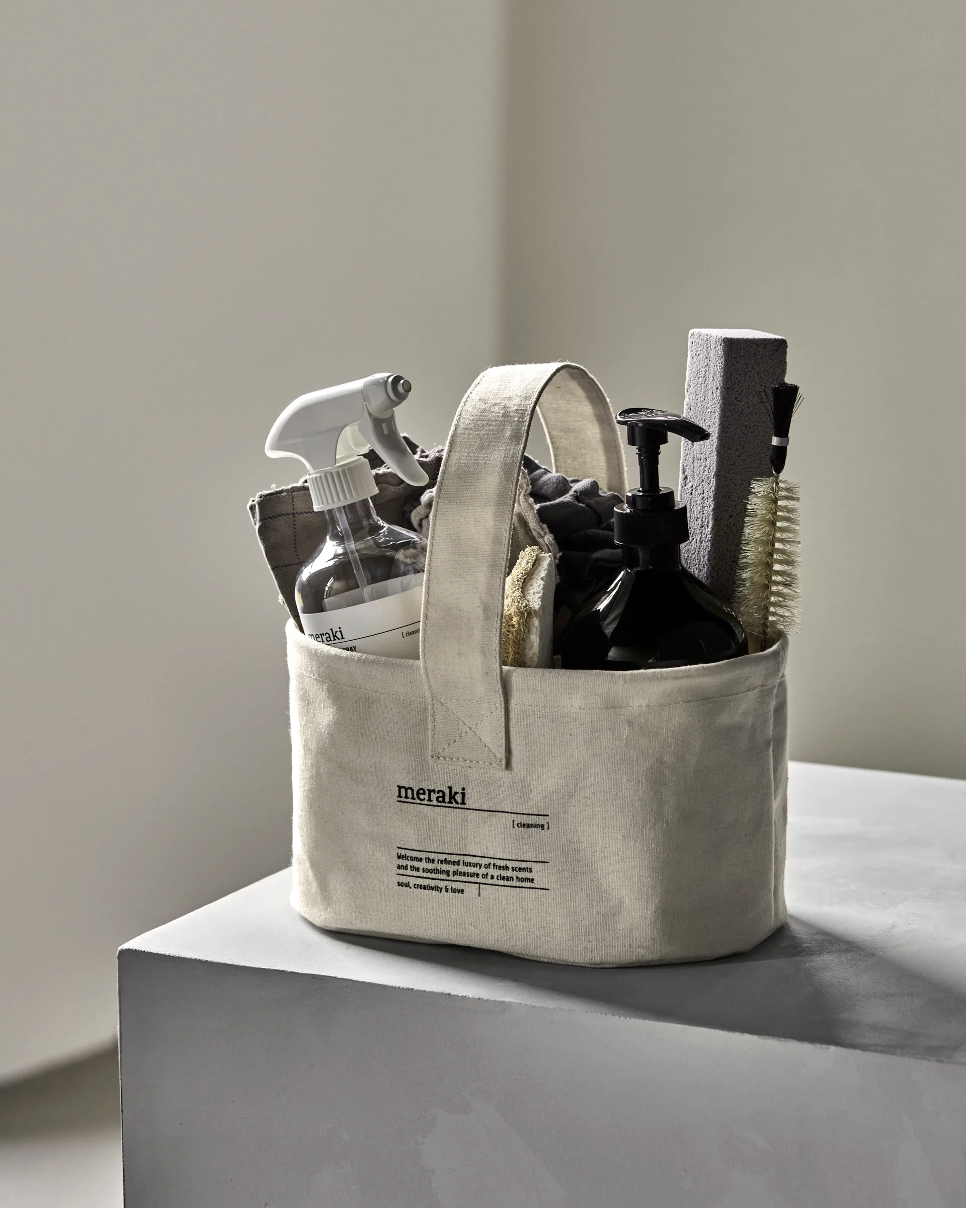 Clean korg, Vit Meraki