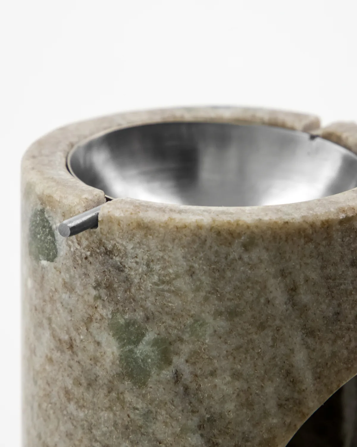 Marble oljebrännare, Beige, silver finish Meraki