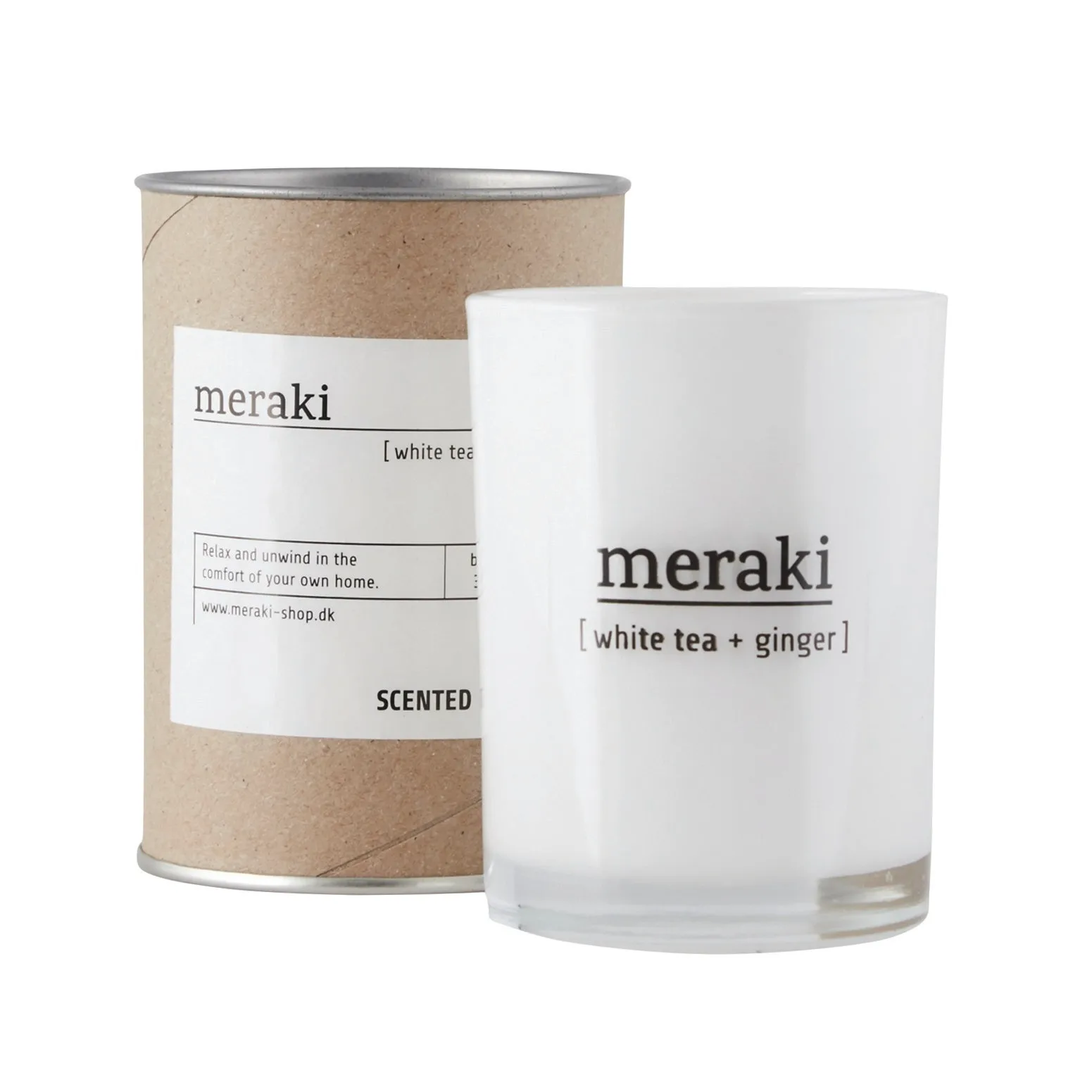 Meraki doftljus 12 timmar, White tea-ginger Meraki