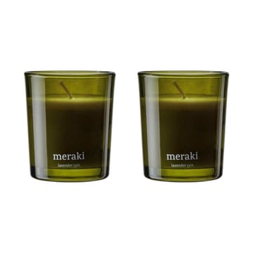 Meraki doftljus 15 timmar 2-pack - Lavender rain - Meraki