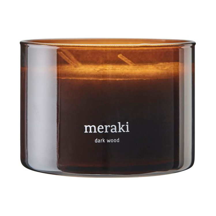 Meraki doftljus, 32 timmar Dark wood | Skandinavisk Design | Doftljus & Doftpinnar | Brun