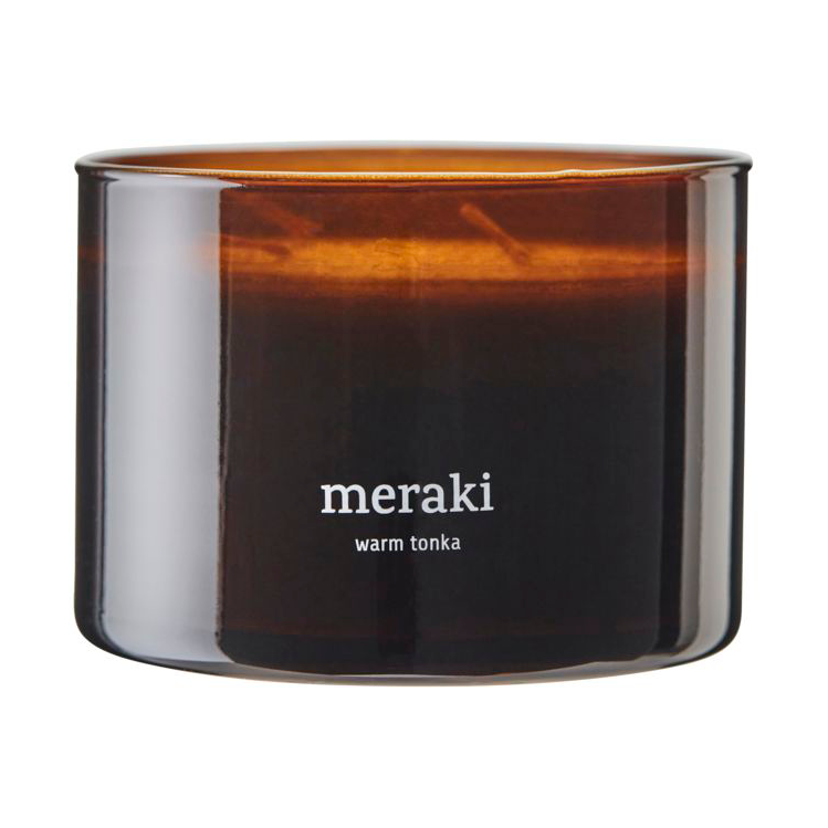 Meraki doftljus, 32 timmar Warm tonka | Skandinavisk Design | Doftljus & Doftpinnar | Brun