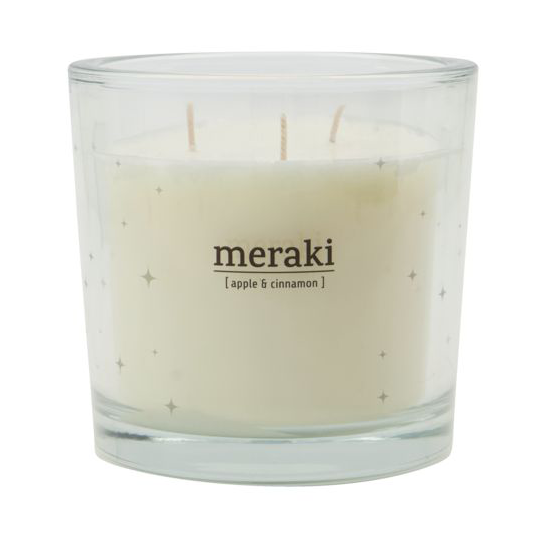 Meraki doftljus 90 timmar Apple&cinnamon | Skandinavisk Design | Ljus | Vit