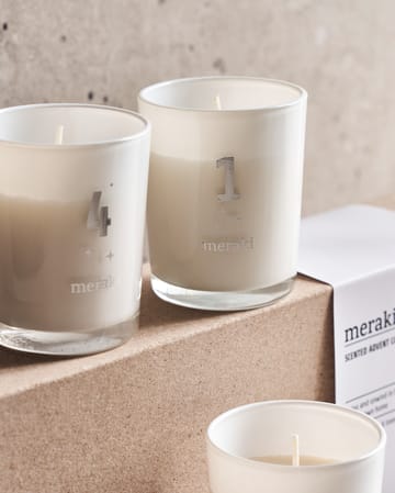 Meraki doftljus advent 4-pack - Frozen meadow - Meraki