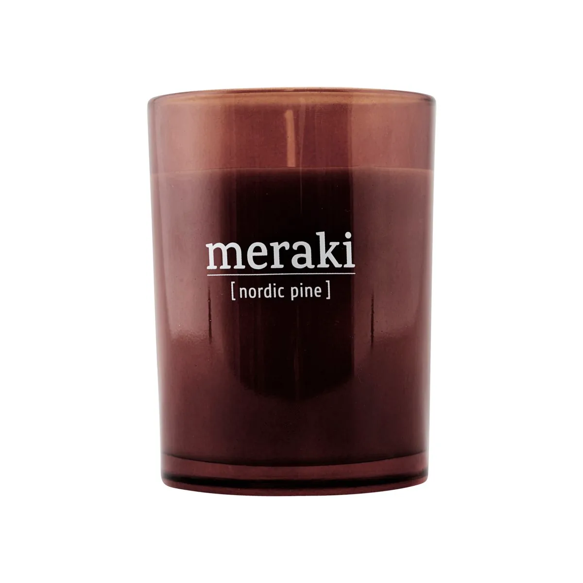 Meraki doftljus brunt glas 35 timmar, Nordic pine Meraki