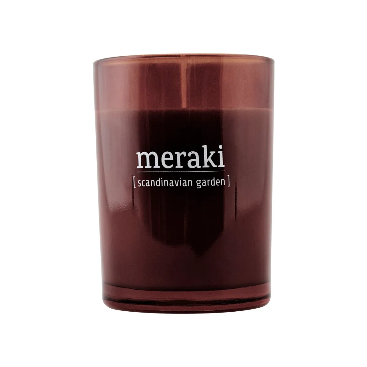 Meraki doftljus brunt glas 35 timmar, Scandinavian garden Meraki